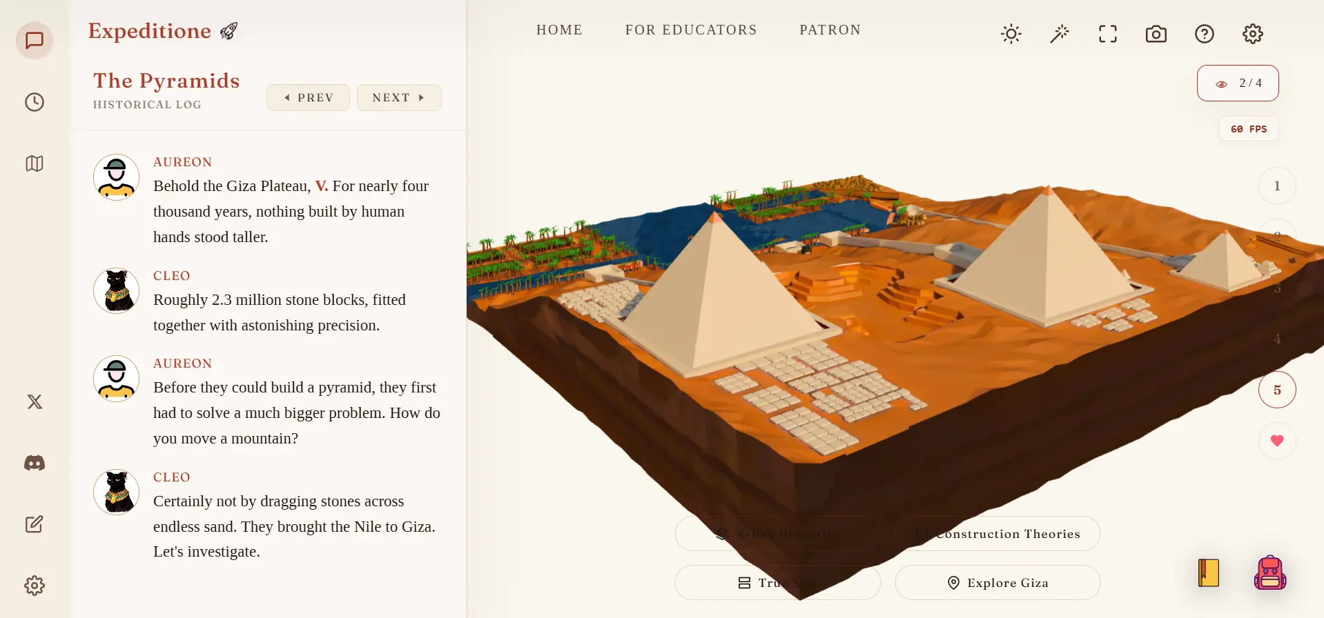 The Giza Pyramids Reconstruction